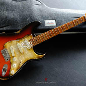 Fender Stratocaster American Plus Sunburst Floyd Rose Bridge Maple Heavy Aged Relic (Rare) image 2