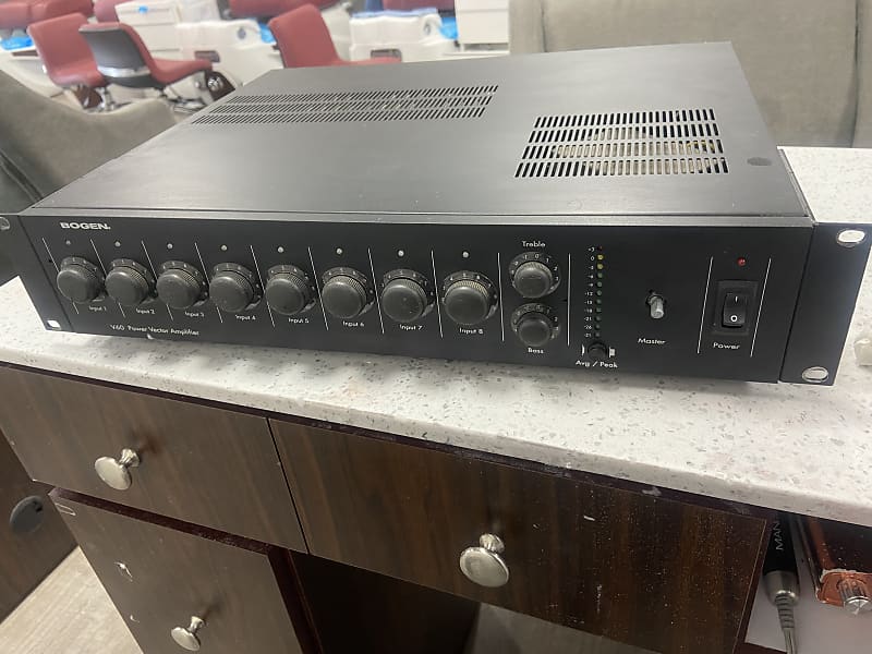 Bogen V60 Black Rack Mount Reverb