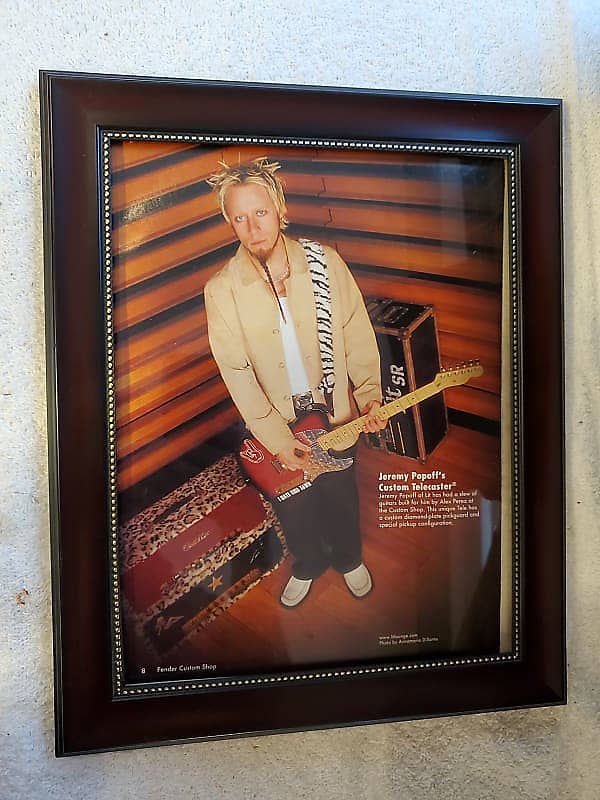 1990’s Fender Guitars Color Promotional Ad Framed Jeremy | Reverb UK