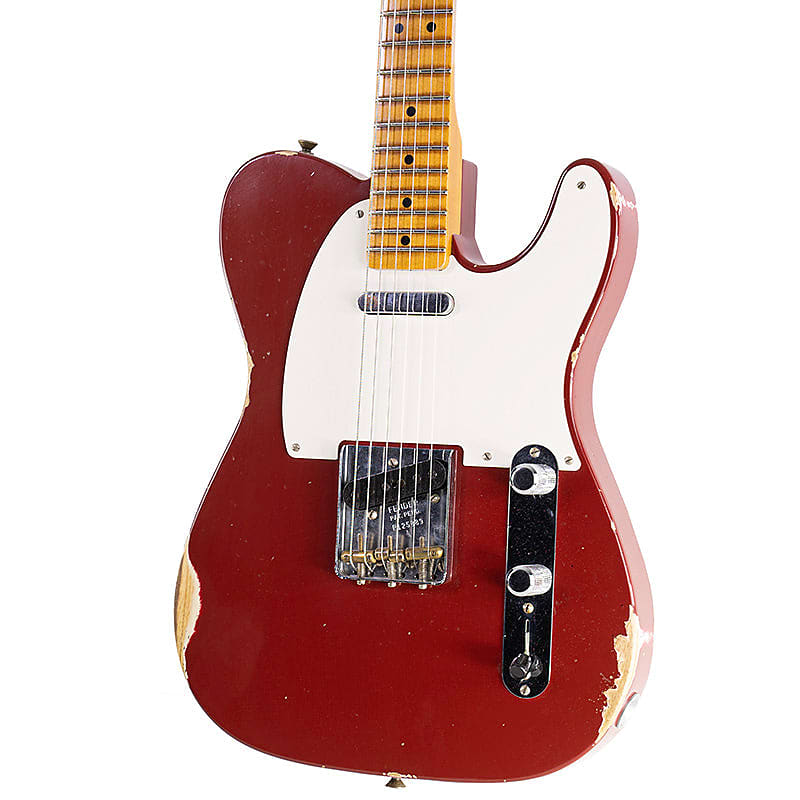 2024 Fender Custom Shop Limited Edition Reverse '50s Telecaster Relic Aged Cimarron Red image 1
