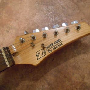 Vintage Ibanez Silver Cadet Electric Guitar. Seymour Duncan