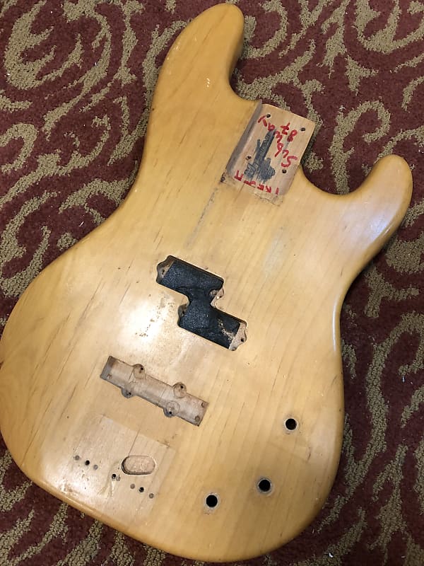 MJ Guitar Engineering P Bass Body 1987 Natural Reverb