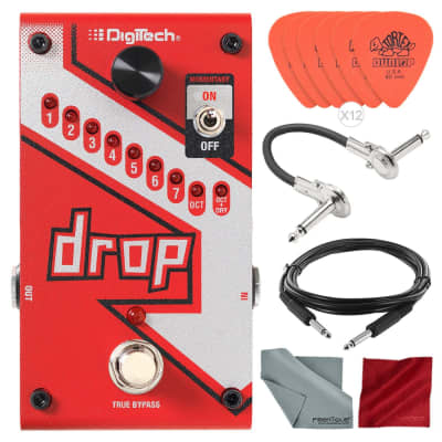 DigiTech Drop Polyphonic Drop Tune Pitch-Shifter Pedal with Deluxe Accessory Bundle image 1