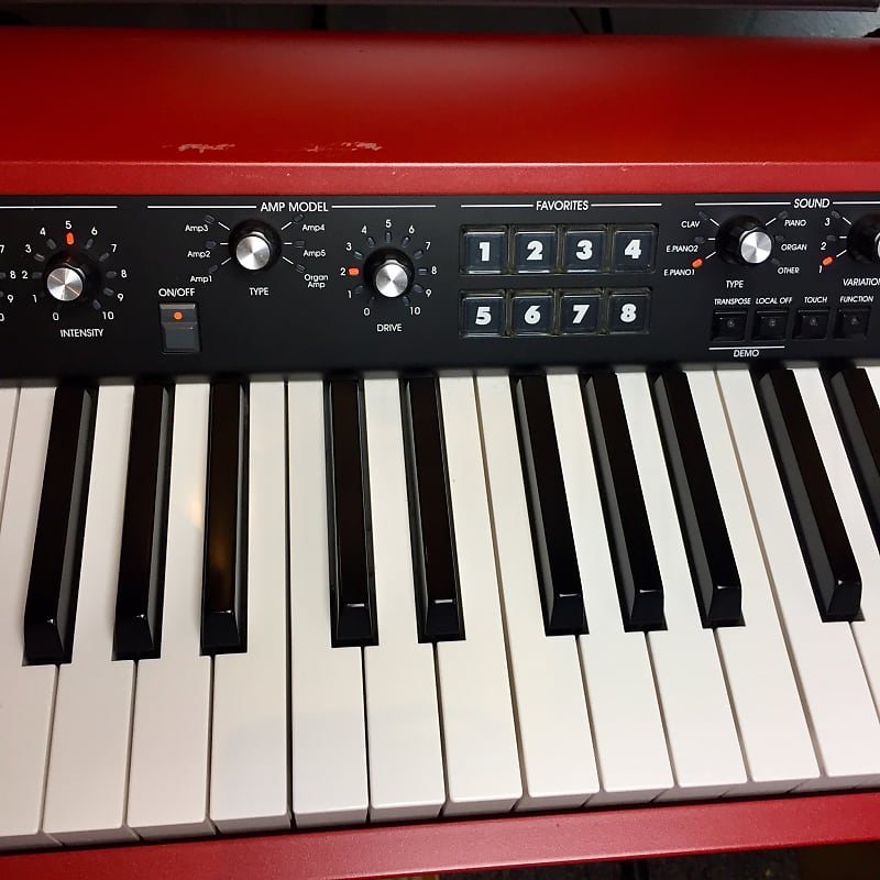 Korg SV-1 73 Stage Vintage Red Digital Piano | Reverb