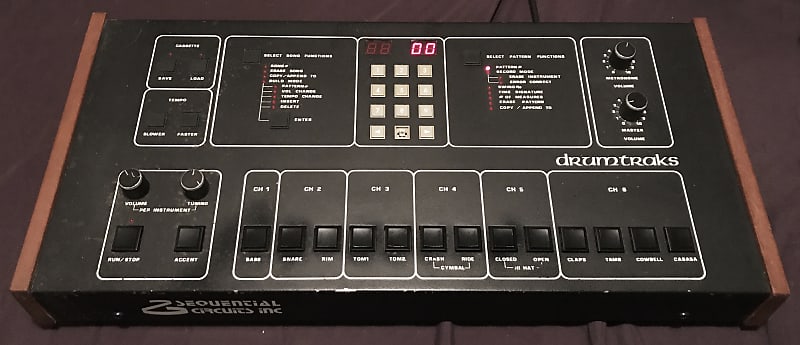 Sequential Circuits DrumTraks DrumTraks 1980's - Black | Reverb