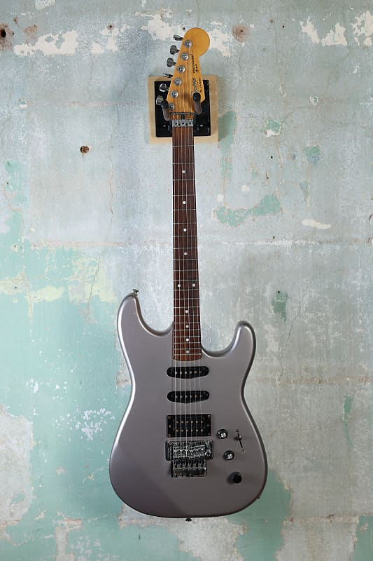 Squier Stratocaster HSS Floyd Rose (Made in Korea) 1989 - Gunmetal (Refin) image 1