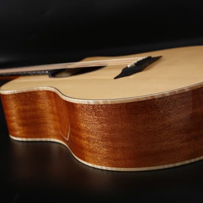 Avian Songbird Standard 3A Natural All-solid Handcrafted African Mahogany Acoustic Guitar image 7