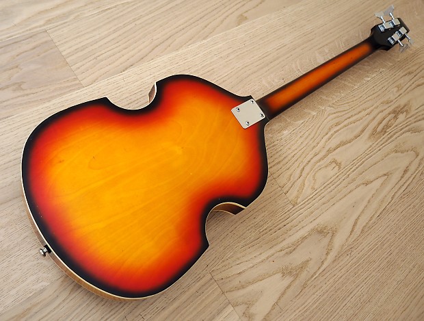 1960s Teisco Violin Bass Vintage w/ Scroll Headstock Japan