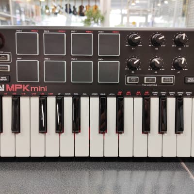 Akai MPK Mini MKII 25-Key MIDI Controller 2014 - Present - Red with Black Keys