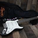 Squier by Fender Hello Kitty Mini Stratocaster 2006 Black Rare 1st Year of Production W/ Gig Bag