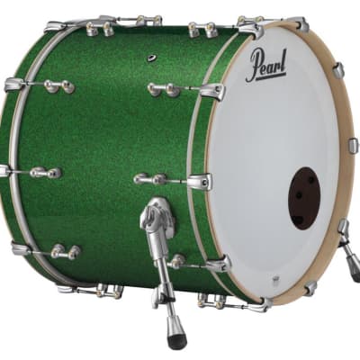 Pearl Music City Custom Reference Pure 22"x18" Bass Drum GREEN GLASS RFP2218BX/C446 image 1