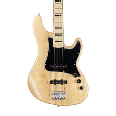 Cort GB54 JJ 4 String Electric Jazz Bass Alder Rosewood Passive Natural image 2