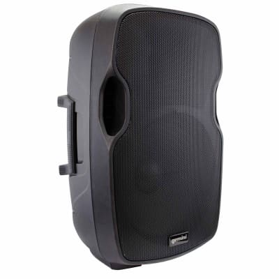 Gemini AS-1500P 15" Powered Bluetooth DJ PA Speakers w Stands & Pink XLR Cables image 3