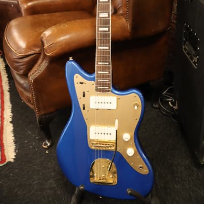 Squier 40th Anniversary Jazzmaster Gold Edition Lake Placid Blue (USED) for sale