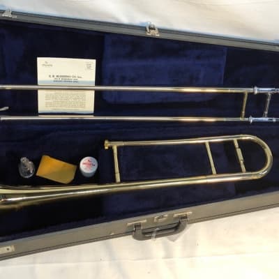 Vintage NOS Blessing (Elkhart) Artist Trombone with case - F698 image 2