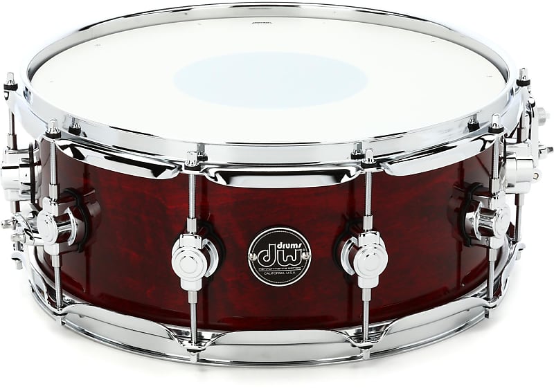 DW Performance Series Snare Drum - 5.5 x 14 inch - Cherry Stain Lacquer (2-pack) Bundle image 1