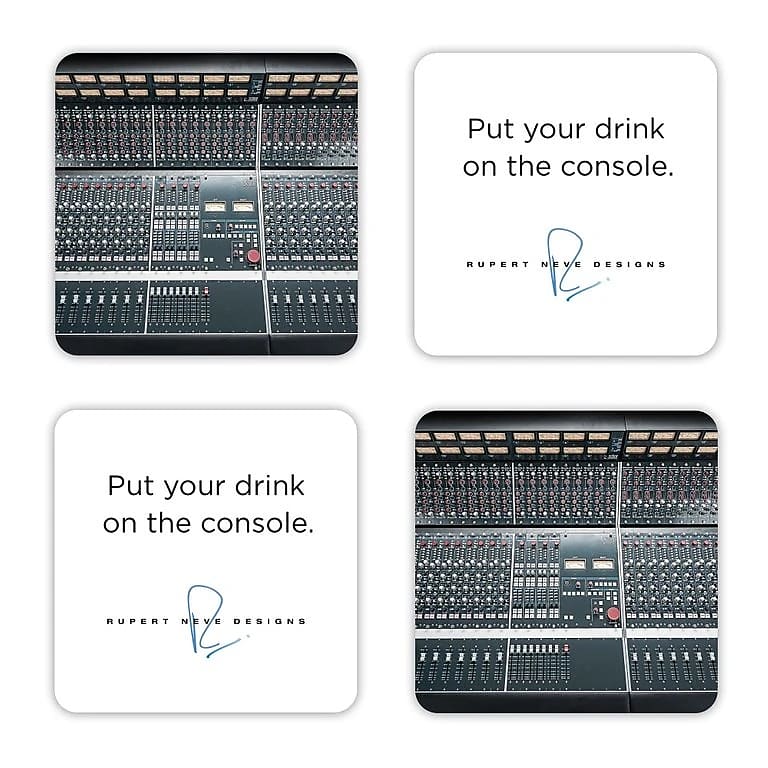 Immagine New Rupert Neve Designs ‘Put Your Drink on the Console’ Coasters (Set of 4) - 1