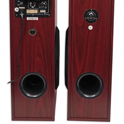 Rockville TM80C Cherry Powered Home Theater Tower Speakers 8" Sub/Bluetooth/USB image 3