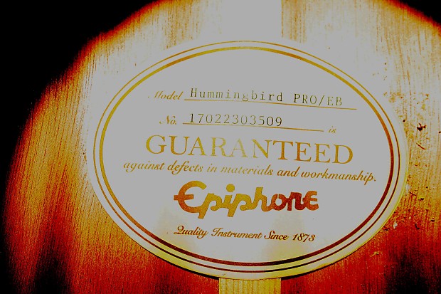 Epiphone Hummingbird PRO/EB | Reverb