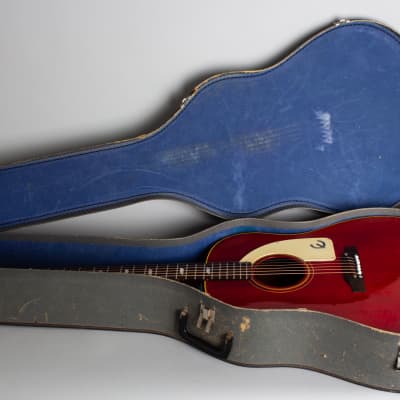 Epiphone  FT-79NT Texan Flat Top Acoustic Guitar (1970), ser. #901387, original grey chipboard case. image 10