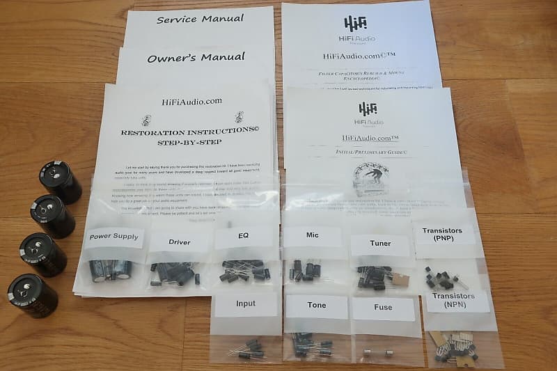 Sansui G7000 restoration kit filter capacitor repair rebuild fix  			