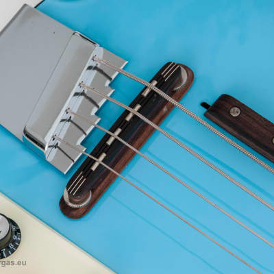 Italia Mondial Classic Bass, Italia blue, semi-hollow, Piezo Bridge , Resoglass top, made in Korea image 9