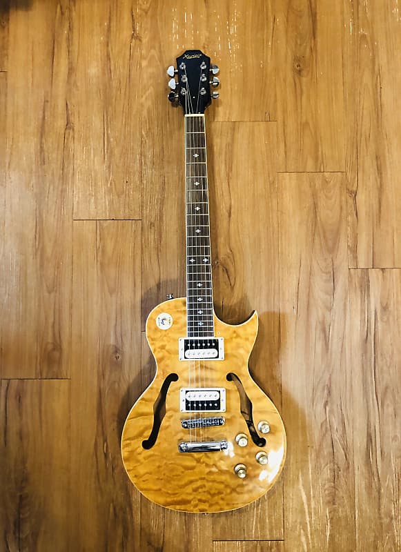 Xavier XV550 Semi Hollow Electric Guitar Reverb