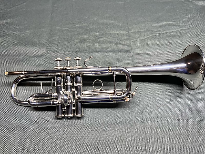 Bach Professional C Trumpet 229 Bell/25H leadpipe - Silver, 1980s | Reverb