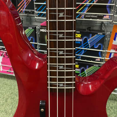 Samick bass in red gloss finish 1990s image 11
