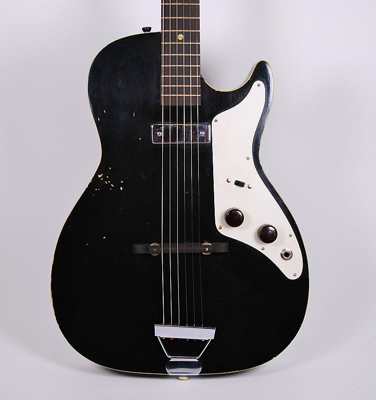 Harmony Alden Stratotone h45 60's - black | Reverb