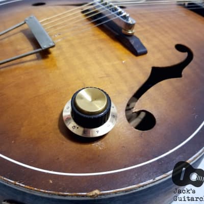 Kay/Harmony N-3 Player-Grade "The Gutbucket" Archtop w/ Goldfoil Pickup (1950s, Antique Burst) image 12