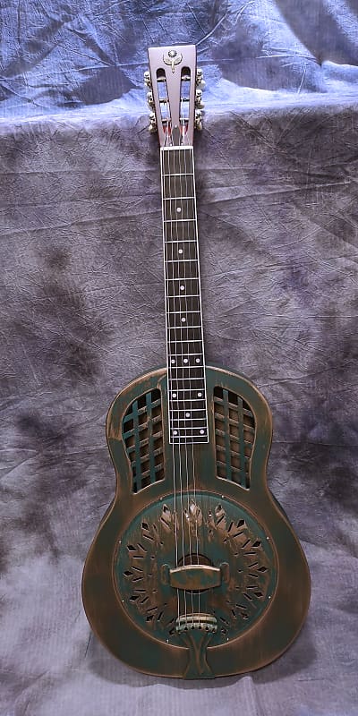 Duolian Resonator Guitar - Relic Brass Body image 1