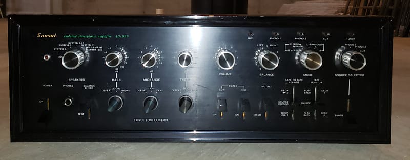 Sansui AU-999 Integrated Amplifier - Recapped, Transistors