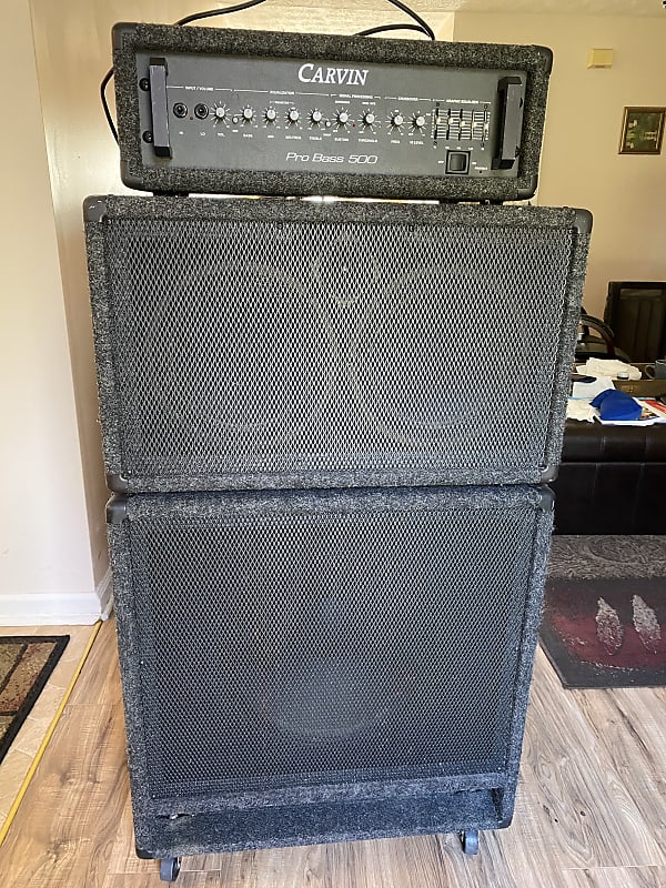 Carvin Pro Bass 500 1995 Bass Amplifier Fuzzy Reverb