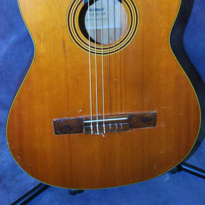 1969 Yamaha C50 Made in Japan Classical Guitar Pro SEtup and Soft Shell Case image 3