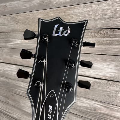 ESP LTD Eclipse EC-256 BLK-S Electric Guitar - Satin Black (SR) image 7
