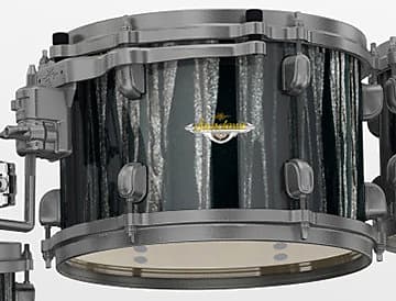 Tama MAT1309U-BCS Starclassic Maple Lacquer Rack Tom 13" x 9" - Black Clouds & Silver Linings/Smoked Black Nickel HW image 1