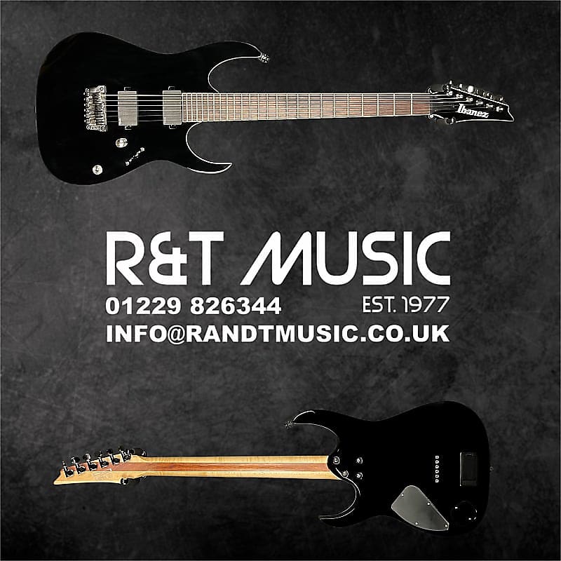 Ibanez RGIR20FE Iron Label Electric Guitar in Black w/EMG