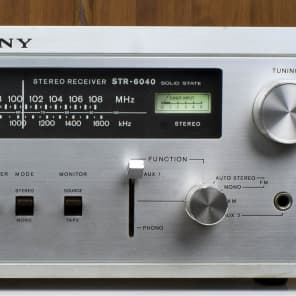 SONY STR-6040 STEREO HI-FI RECEIVER SEPARATE VINTAGE AMPLIFIER & ORIGINAL  MANUAL