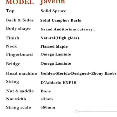 Merida Extrema Javelin w/Fishman EQ and Gigbag - Official Store image 8