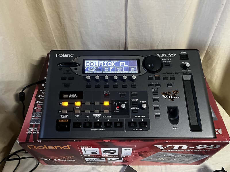 Roland V-Bass VB-99 V-Bass system Multi Effects Pedal w/ box, GK-3B Pickup