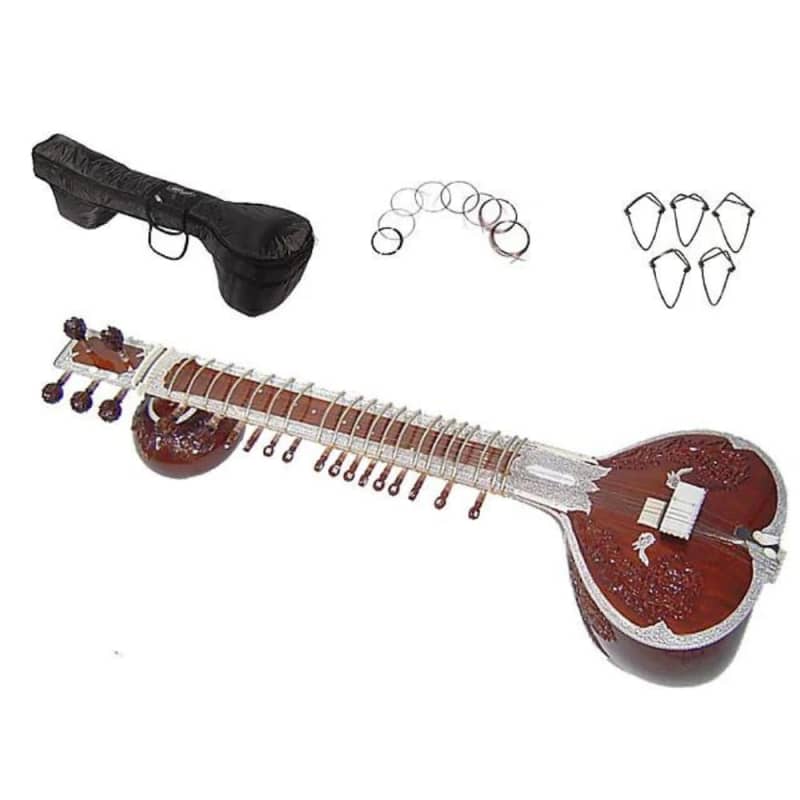 ④ HIREN ROY ＆ SONS ヒレン ロイ インド 民族楽器 sitar シタール 弦楽器 2606082211 - 楽器、器材