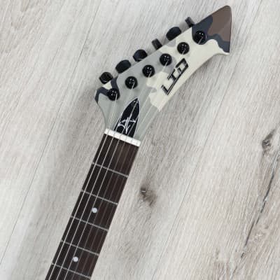 ESP LTD James Hetfield Snakebyte Camo Guitar, Macassar Ebony, KUIU Camo Satin image 8