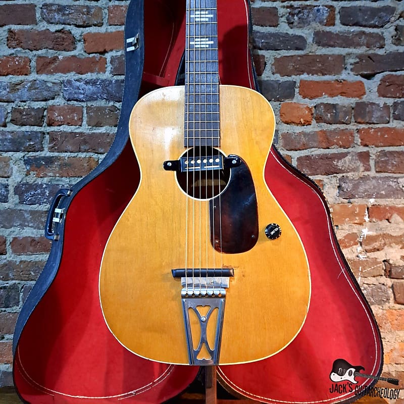 0615 Harmony Stella Parlor Rubber Bridge Acoustic Guitar w/ Reverb