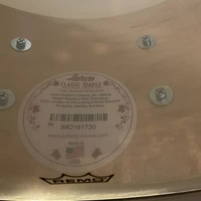 (MINT) Ludwig Classic Maple Snare Drum 14x6.5” Lemon Oyster - LS403XXA2 image 6
