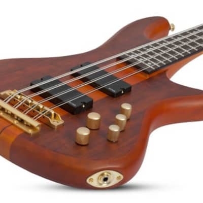 Schecter Stiletto Studio-8 Active 8-String Bass, Honey Satin  2740 image 19