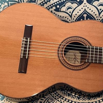 Kermona Fiesta FC Solid Cedar Top Classical Guitar with Hardshell Case for sale