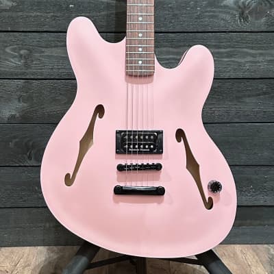 Fender Tom DeLonge Starcaster Semi Hollow-body Electric Guitar Pink for sale