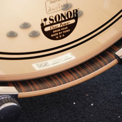 Sonor Germany  SQ2 3pc Bop Maple Shell Pack with 16'' Bass drum Ebony Veneer Semi Gloss |10”/14"/16" image 11