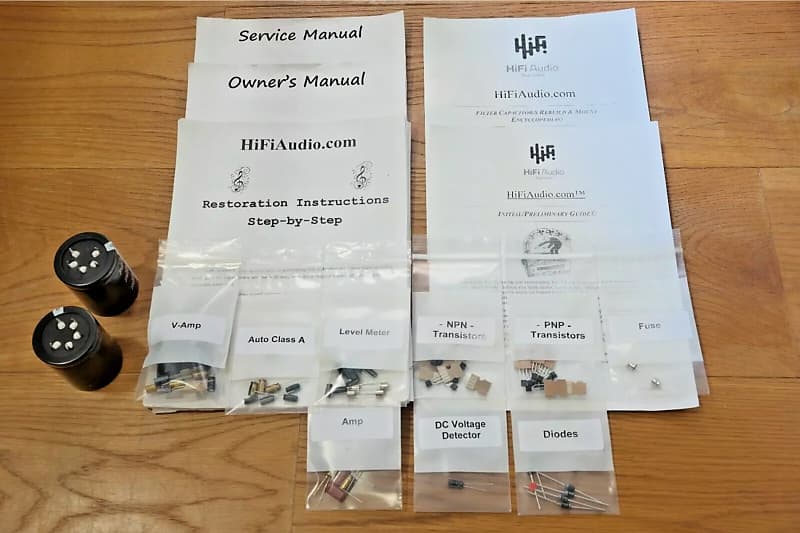 Yamaha M45 restoration kit filter capacitor repair rebuild fix  			